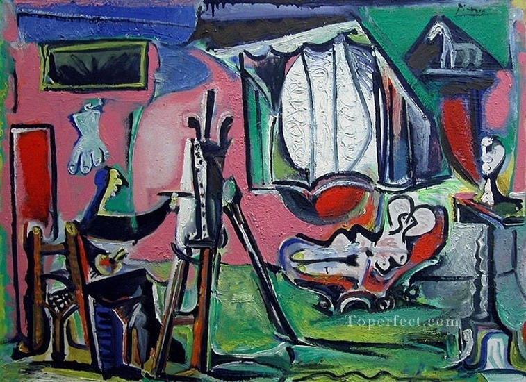 The Artist and His Model L artiste et son modele I II 1963 cubist Pablo Picasso Oil Paintings